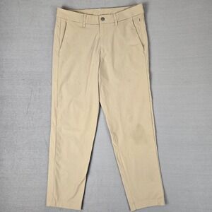 Lululemon Pants Mens 30 (32x26) Tan Commission Slim Pant ABC‎ Warpstreme *READ